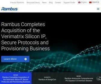 Rambus.com(Memory Interface Chips) Screenshot
