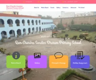 Ramchandrasdprimaryschool.com(Ram Chandra Sanatan Dharam Primary School) Screenshot