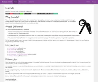 Ramdajs.com(Ramda Documentation) Screenshot