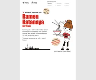 Ramen-Katanaya.com(Ramen-ya Las Vegas) Screenshot