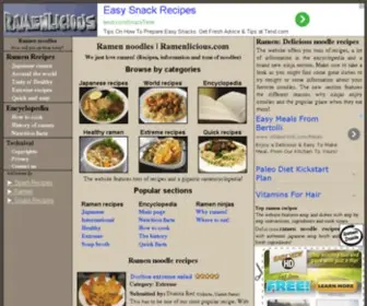 Ramenlicious.com(Ramen recipes) Screenshot