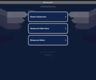 Ramenya.com.au(Ramenya) Screenshot
