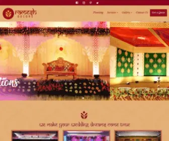 Rameshdecors.com(Wedding Stage Decorators) Screenshot