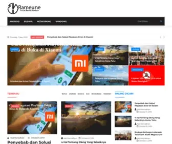 Rameune.com(Portal Berita Modern) Screenshot