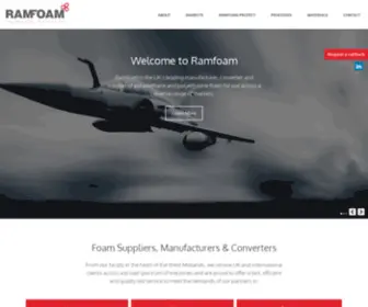 Ramfoam.co.uk(Foam Suppliers) Screenshot