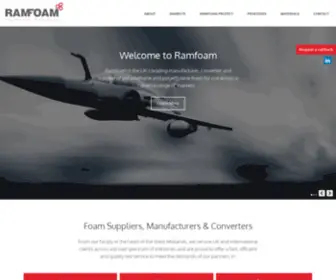 Ramfoam.com(Foam Suppliers) Screenshot