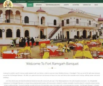 RamGarhgolfrange.com(Fort Ramgarh Banquet) Screenshot