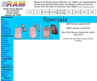 Raminc.com(Ready Access Memory) Screenshot