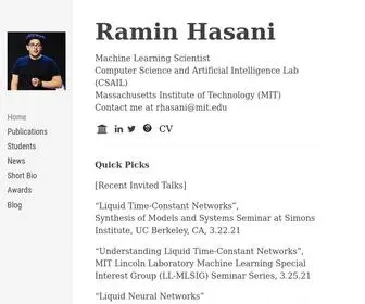 Raminhasani.com(Ramin Hasani) Screenshot