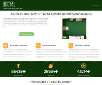 Ramiroyal.fr(Jouer au Rami en Ligne Gratuit et Mutlijoueur) Screenshot