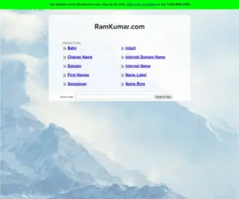 Ramkumar.com(Ramkumar) Screenshot