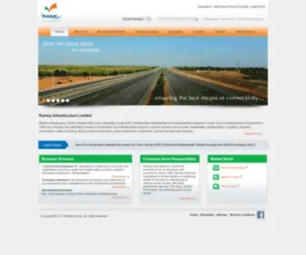 Ramkyinfrastructure.com(Ramky Infrastructure) Screenshot