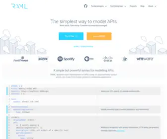 Raml.org(RAML Welcome) Screenshot