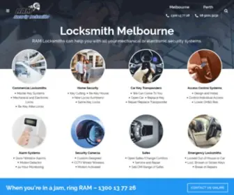 Ramlocksmiths.com.au(RAM Locksmiths) Screenshot