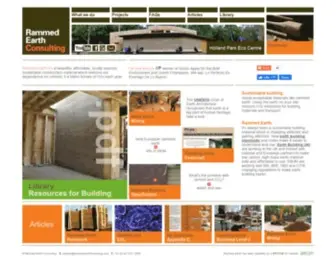 Rammedearthconsulting.com(Earth Construction for Sustainable Buildings and Homes) Screenshot