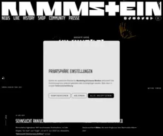 Rammstein.com(Rammstein) Screenshot