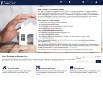 Rammutual.com(RAM Mutual Insurance Company) Screenshot