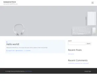 Ramofatech.com(Just another WordPress site) Screenshot
