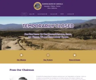 Ramona-NSN.gov(The Ramona Band of Cahuilla) Screenshot