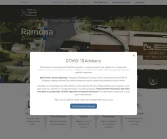 Ramonadisposal.com(Family owned and operated RDS) Screenshot