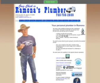 Ramonasplumber.com(Sanford Nichols) Screenshot