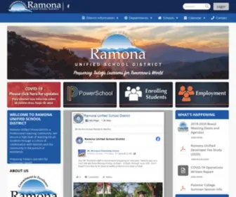 Ramonausd.net(Ramona Unified School District) Screenshot