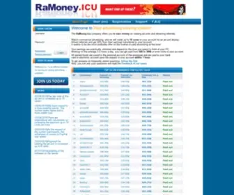 Ramoney.icu(Viewing payed advertising sites) Screenshot