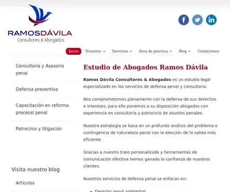 Ramosdavila.pe(Estudio de Abogados Ramos Dávila) Screenshot