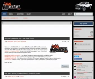 Ramrebel.org(Ram Rebel Forum) Screenshot