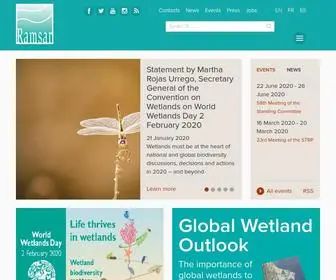 Ramsar.org(The Convention on Wetlands) Screenshot