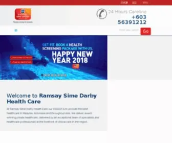 Ramsaysimedarby.asia(Ramsay Sime Darby Health Care) Screenshot