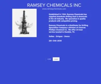 Ramseychemicals.com(Texas / Gulf Coast Distributor for Drilling Mud Additives) Screenshot