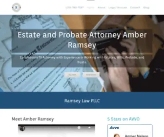 Ramseylawtexas.com(Estate Planning and Probate Lawyer Amber Ramsey Located in San Antonio TX) Screenshot