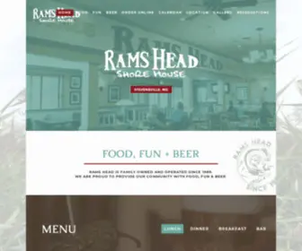 Ramsheadshorehouse.com(Rams Head Shorehouse) Screenshot