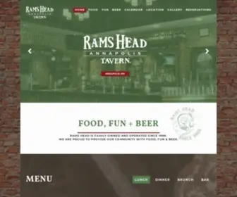 Ramsheadtavern.com(Rams Head Tavern) Screenshot