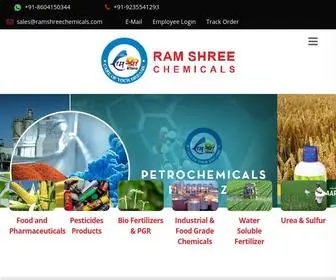 Ramshreechemicals.com(Manufacturer of Pesticides) Screenshot