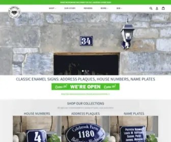 Ramsign.com(Hand-crafted house numbers and address plaques since 1991) Screenshot