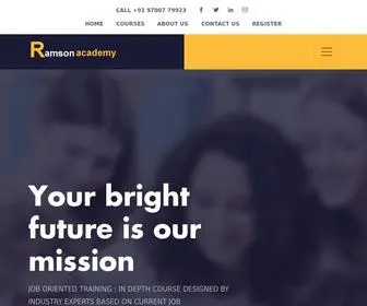 Ramsonacademy.com(Best Software Training institute in Bangalore) Screenshot