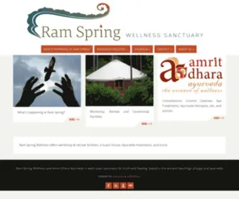 Ramspringwellness.com(A west coast sanctuary for truth and healing) Screenshot