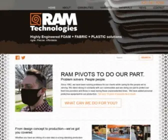 Ramtechnologies.com(Custom Industrial Foam) Screenshot