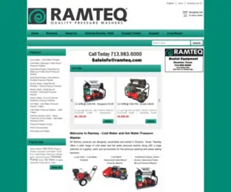 Ramteq.com(Quality Pressure Washers) Screenshot