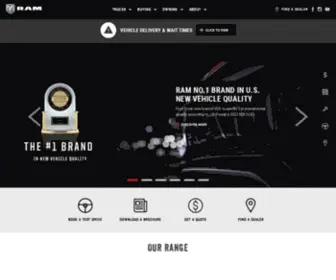 Ramtrucks.com.au(Official Ram Trucks Website) Screenshot