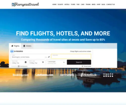 Ramyezattravel.website(Get Deals on flights and hotels) Screenshot