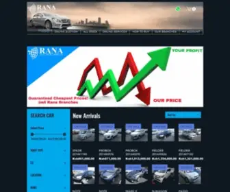 Ranacars.com(RANA ONLINE CAR SALES // RANA AUTO SELECTION LTD) Screenshot