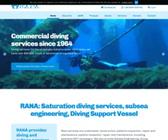 Ranadiving.it(Professional diving services) Screenshot