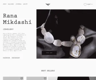 Ranamikdashi.com(The uniquely handcrafted and sculptural designs of Rana Mikdashi Jewellery) Screenshot