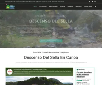 Ranasella.com(Descenso del Sella y Deportes de Aventura en Asturias) Screenshot