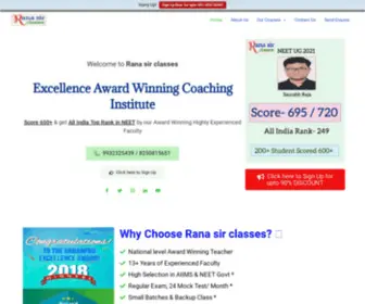 Ranasirclasses.com(Rana sir classes) Screenshot