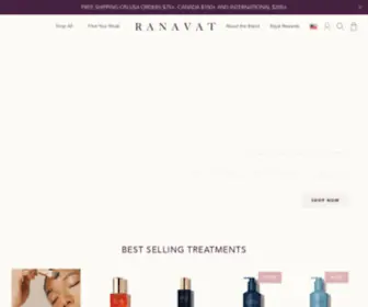 Ranavat.com(Modern Adaptogenic Skin and Hair Care) Screenshot