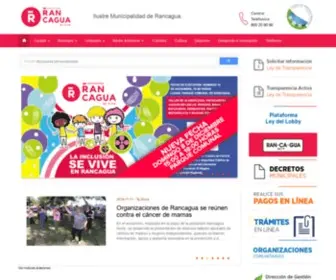 Rancagua.cl(Sitio web oficial de la Ilustre Municipalidad de Rancagua) Screenshot